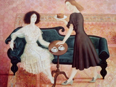 Coffee Morning, 1993 by Patricia O'Brien - print