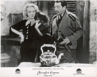 Fine Art Print of Still from the film "Shanghai Express" with Marlene Dietrich and Warner Oland, 1932 by German Photographer
