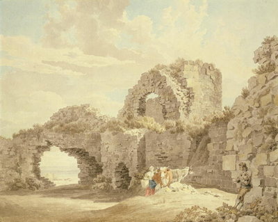 Fine Art Print of Ruins of Pevensey Castle by Michael Rooker