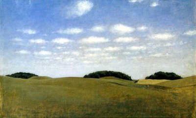 Fine Art Print of Landscape from Lejre, 1905 by Vilhelm Hammershoi