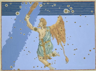 Fine Art Print of Constellation of Orion, from 'Uranometria' by Johann Bayer, engraved by Alexander Mair by Johann Bayer