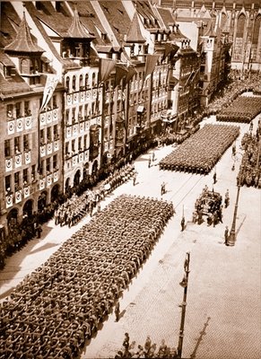 Fine Art Print of The Fuhrer taking the salute, from 'Germany: The Olympic Year', pub. by Volk und Reich Verlag Berlin, 1936 by German Photographer
