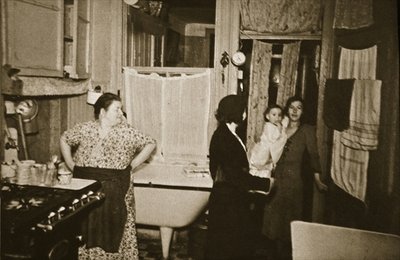 Fine Art Print of Residents of a Henry Street Tenement on the Lower East Side, Manhattan by American Photographer