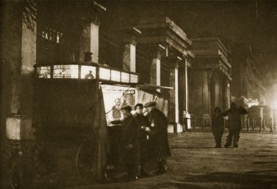 Fine Art Print of A Coffee Stall at Hyde Park Corner by English Photographer