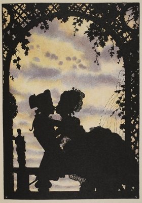 Fine Art Print of Sous le treillage, 1918 by French School