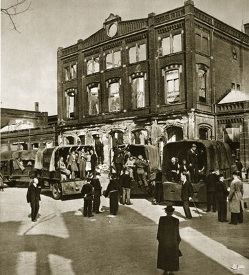 Fine Art Print of Arnhem station, 1945 by Dutch Photographer