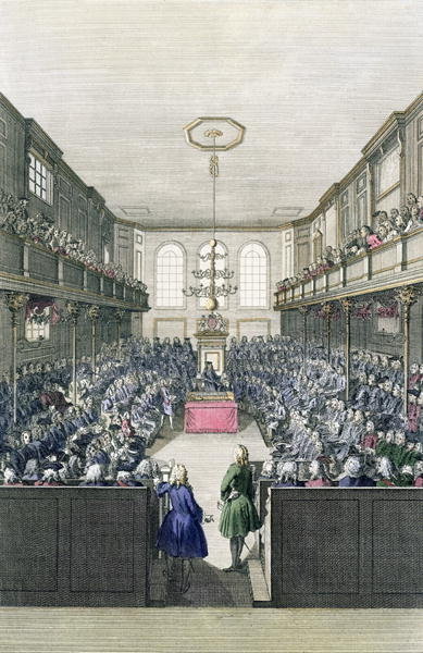 Fine Art Print of A View of the House of Commons, engraved by B. Cole by English School