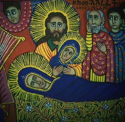 Fine Art Print of The Dormition of the Virgin by Ethiopian School