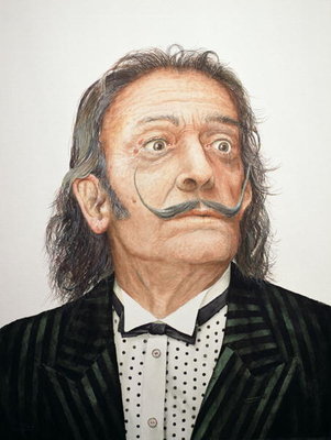 Dali (1904-89) (w/c on watercolour board) by Trevor Neal - print
