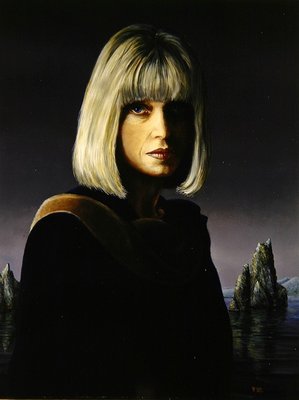 The Artist's Wife, 1993 (oil over tempera on canvas) by Trevor Neal - print