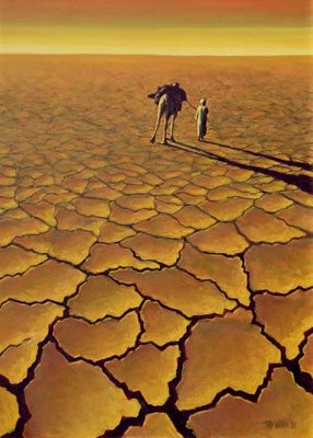 Saharan Journey, 1995 (oil on canvas) by Tilly Willis - print