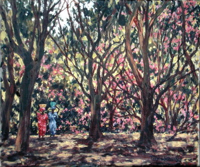 The Cashew Wood, 1998 (oil on canvas) by Tilly Willis - print