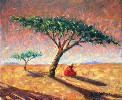 African Afternoon, 2003 (oil on canvas) by Tilly Willis - print