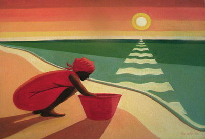 Evening Calm, 2003 (oil on canvas) by Tilly Willis - print