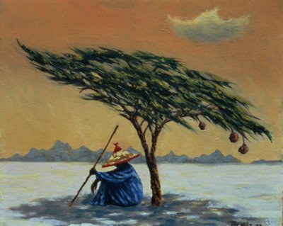 The Heat of the Day, 1993 (oil on canvas) by Tilly Willis - print
