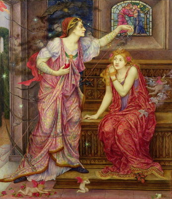 Fine Art Print of Queen Eleanor and Fair Rosamund by Evelyn De Morgan