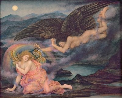 Fine Art Print of Death of a Butterfly, c.1905-10 by Evelyn De Morgan