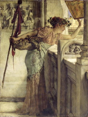 Fine Art Print of 'There He Is!', 1875 by Sir Lawrence Alma-Tadema