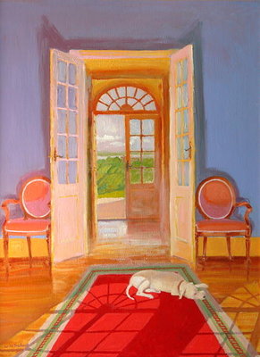 Galonne, 2003 (oil on board) by William Ireland - print