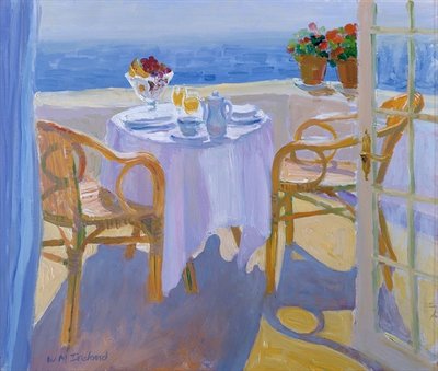 In the South (oil on board) by William Ireland - print