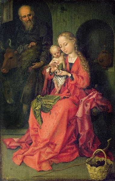 Fine Art Print of The Holy Family, c.1480-90 by Martin Schongauer