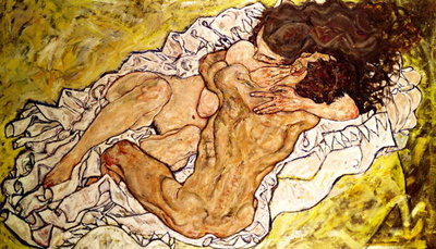 The Embrace, 1917 by Egon Schiele - print