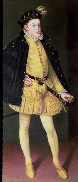 Don Carlos (1545-68), son of King Philip II of Spain (1556-98) and Maria of Portugal, 1564 by Alonso Sanchez Coello - print