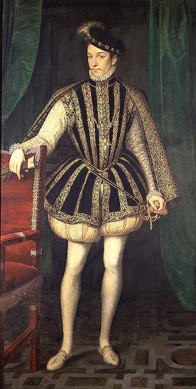 King Charles IX of France (1550-74), c.1565 by Francois Clouet - print