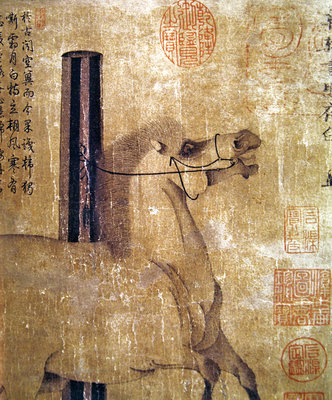 Fine Art Print of Night-Shining White, Tang dynasty by Han Gan