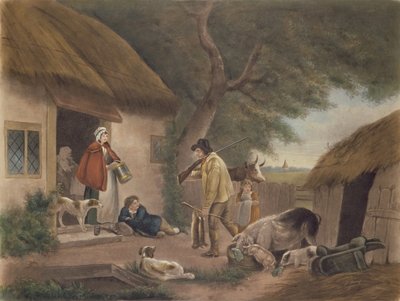 The Warrener, engraved by William Ward (1766-1826), pub. by H. Morland, 1806 (mezzotint engraving) by George Morland - print