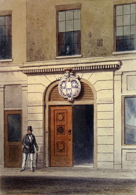 The Entrance to Tallow Chandler's Hall, 19th (w/c on paper) by Thomas Hosmer Shepherd - print