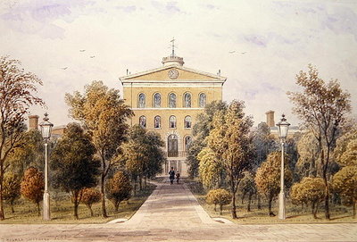 Governor's House, Tothill Fields New Prison, 1852 (w/c on paper) by Thomas Hosmer Shepherd - print