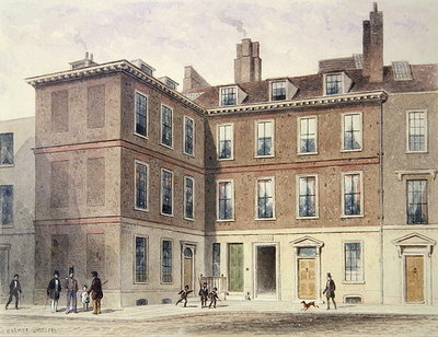 Judge Jeffrey's House, 1853 (w/c on paper) by Thomas Hosmer Shepherd - print