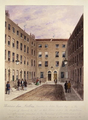 Travies' Inn, Holborn, 1858 (w/c on paper) by Thomas Hosmer Shepherd - print