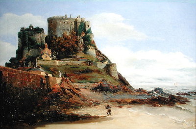View of Jersey, 1883 (oil on canvas) by Guillaume Romain Fouace - print