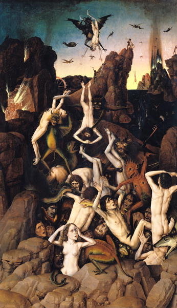 Hell (oil on panel) by Dirck Bouts - print