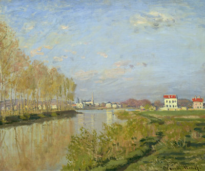 The Seine at Argenteuil, 1873 (oil on canvas) by Claude Monet - print