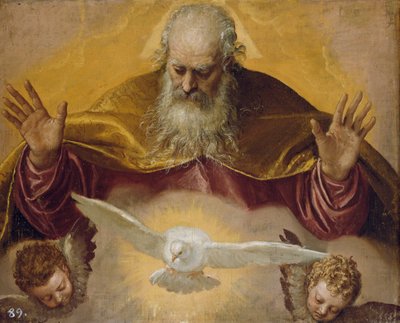 The Eternal Father (oil on canvas) by Veronese - print