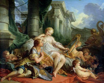 Rinaldo and Armida, 1733 (oil on canvas) by Francois Boucher - print