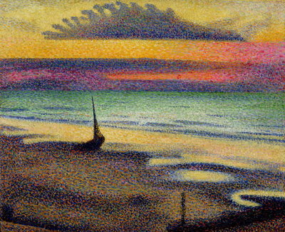 Fine Art Print of The Beach at Heist, 1891-92 by Georges Lemmen