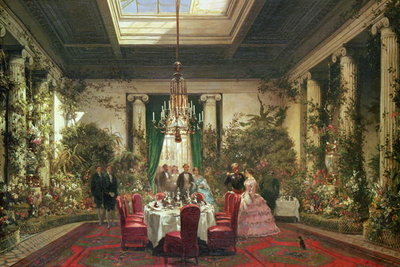 Fine Art Print of Princess Mathilde's Salle-a-Manger, rue de Courcelles, Paris by Charles Giraud