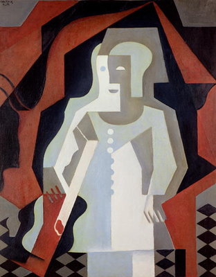 Pierrot, 1919 (oil on canvas) by Juan Gris - print