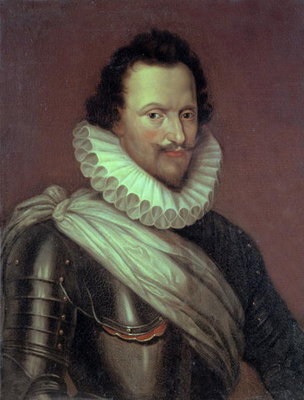Concino Concini (1569-1617) Marquis of Ancre, 1834 (oil on canvas) by Denis Lecocq - print