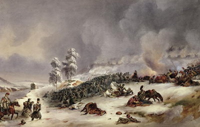 Battle of Krasnoi, 18th November 1812 (oil on canvas) by Jean Antoine Simeon Fort - print