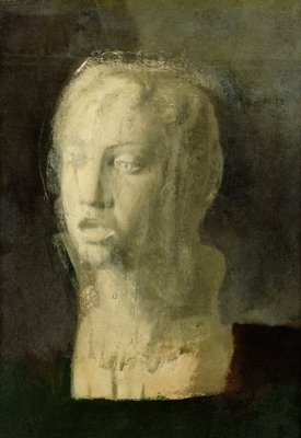 Study of the Head of a Young Singer, after Della Robbia, c.1856-58 (oil on canvas) by Edgar Degas - print