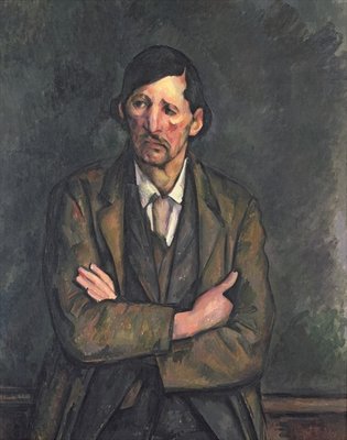 Fine Art Print of Man with Crossed Arms, c.1899 by Paul Cezanne