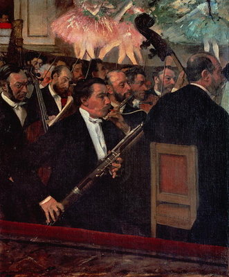 The Opera Orchestra, c.1870 (oil on canvas) by Edgar Degas - print