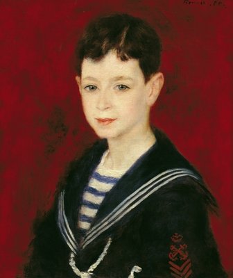 Portrait of Fernand Halphen (1872-1917) 1880 (oil on canvas) by Pierre Auguste Renoir - print