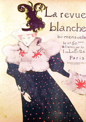 Poster advertising 'La Revue Blanche', 1895 (litho) by Henri de Toulouse-Lautrec - print