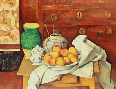 Fine Art Print of Still Life with a Chest of Drawers, 1883-87 by Paul Cezanne